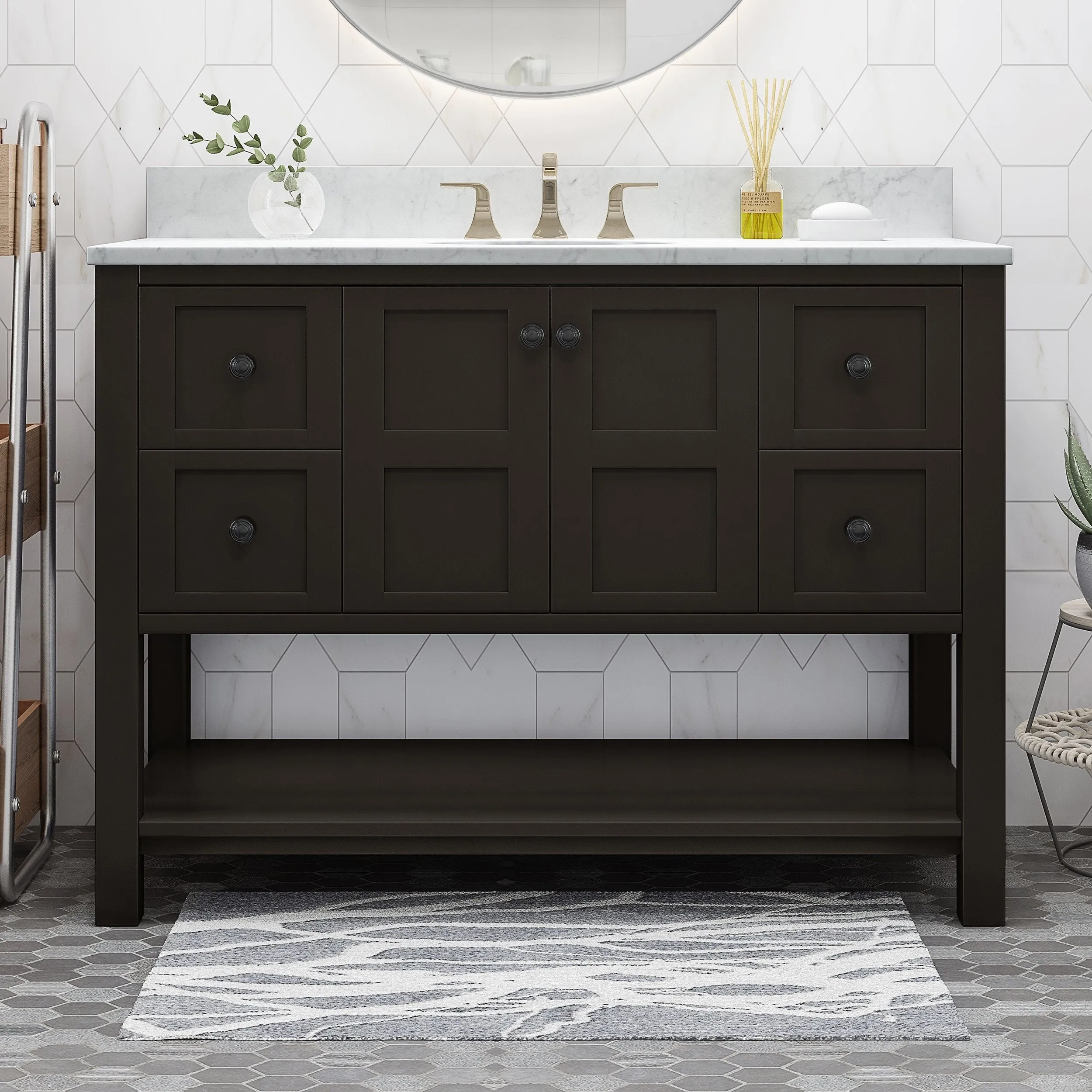 48" Wood Bathroom Vanity (Counter Top Not Included) - NH868703