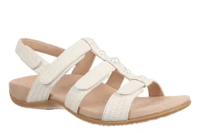 Amber Pearl Walking Sandal in White