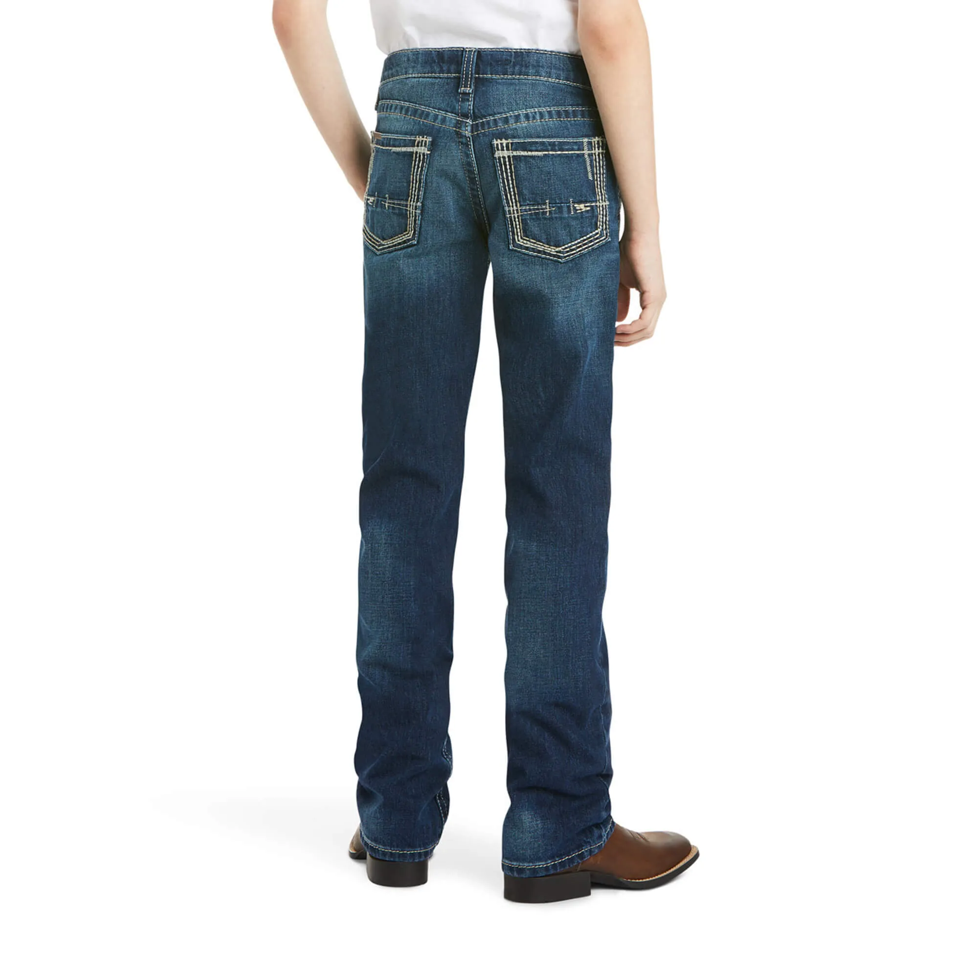 Ariat Boy's B5 Slim Boundary Stackable Straight Leg Jean