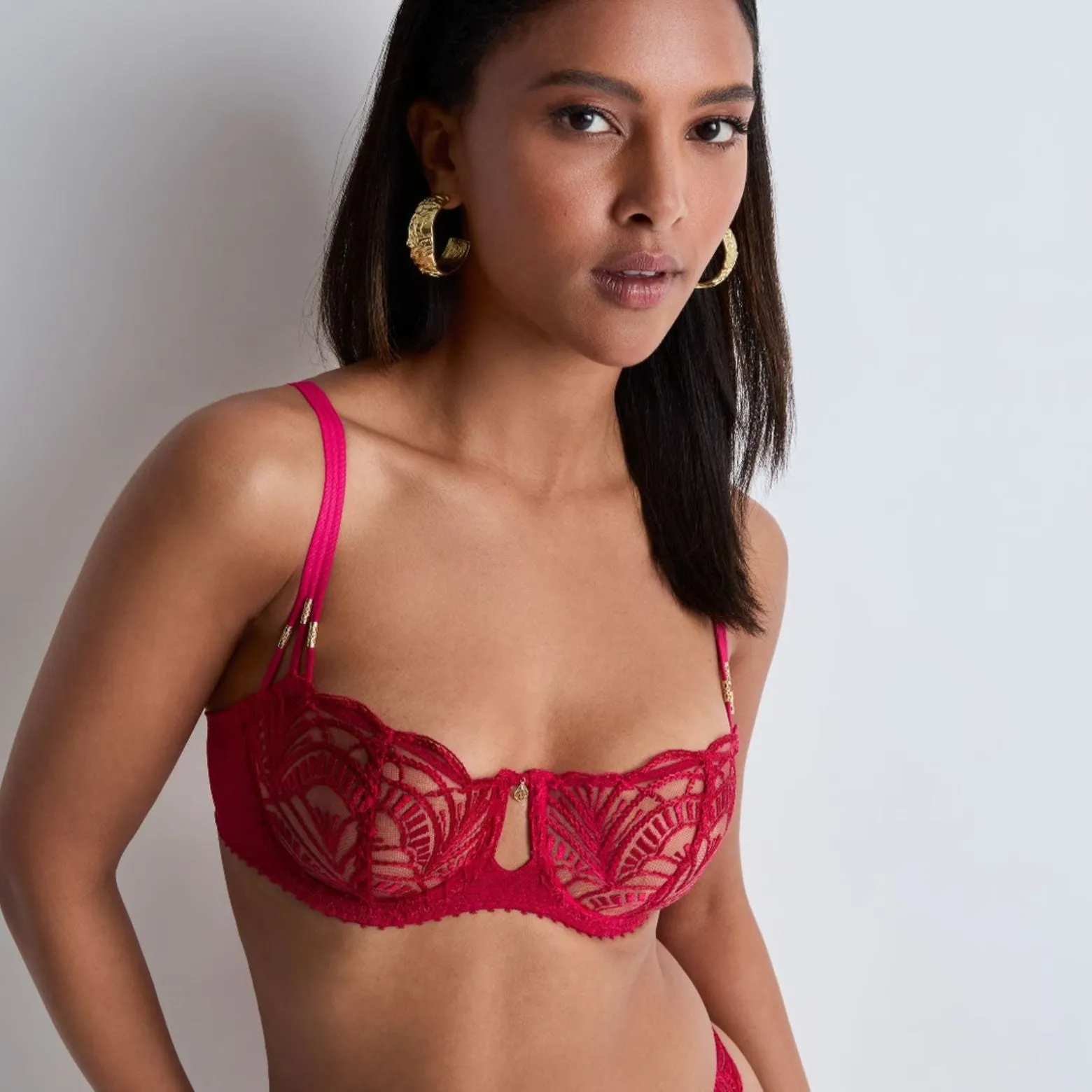 Aubade Vibes Half Cup Bra 2BF14 in Love Potion