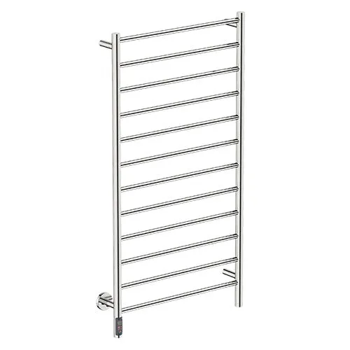 Bathroom Butler Natural 12 Bar Straight TDC Heated Towel Rail 650mm