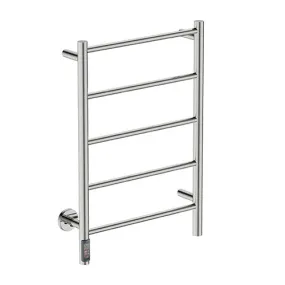 Bathroom Butler Natural 5 Bar Straight TDC Heated Towel Rail 500mm