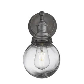 Brooklyn Outdoor & Bathroom Globe Wall Light - Pewter - Industville