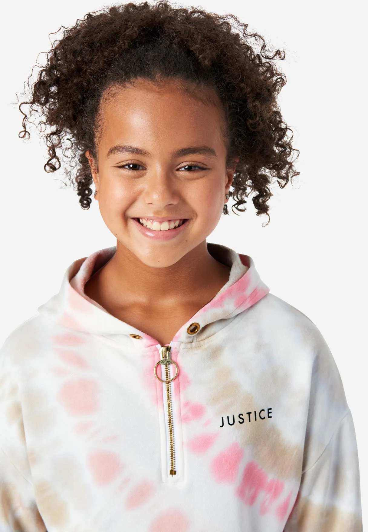 Collection X by Justice Patterned Zip-Up Hoodie