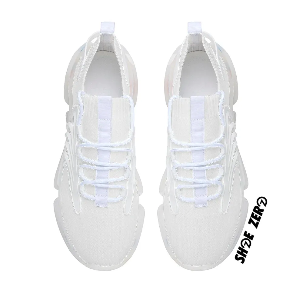 Customizable Air Heel React Running Shoes (White)