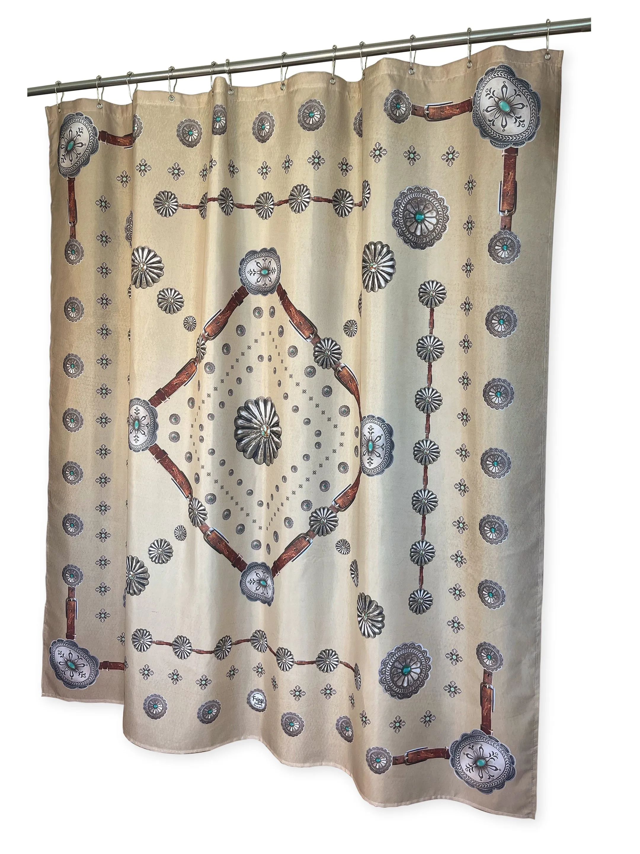 Flagstaff Shower Curtain Concho Bridle