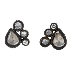 Four Diamond Earrings