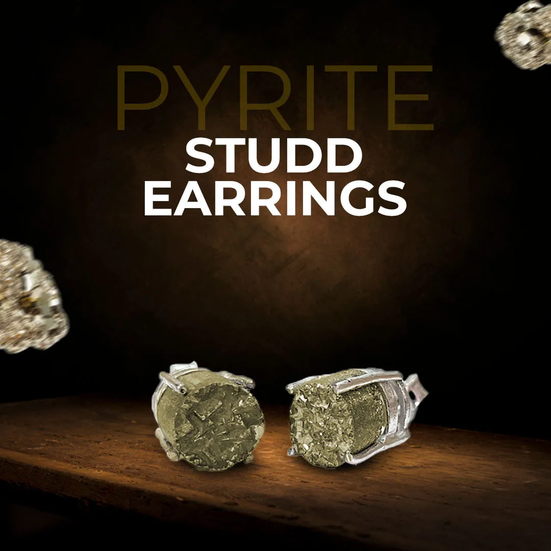 Gems Of Gratitude (Pyrite Stud Earrings   Black Tourmaline Ring)