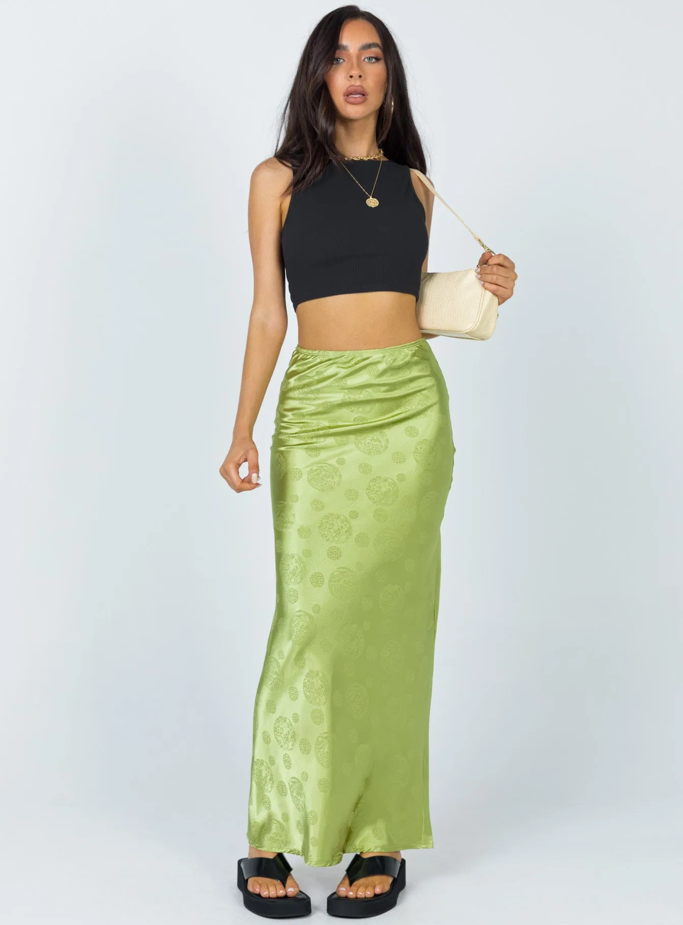 Hailey Midi Skirt Green