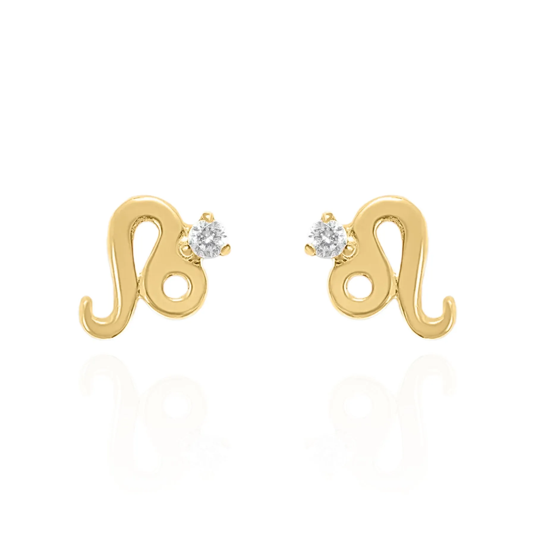 Kali Zodiac Symbol Stud Earrings | 18K Gold Plated