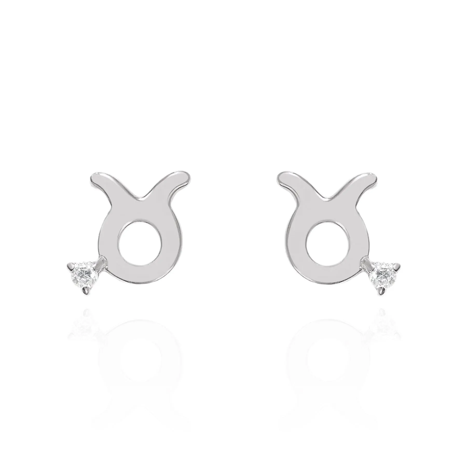 Kali Zodiac Symbol Stud Earrings | 925 Sterling Silver