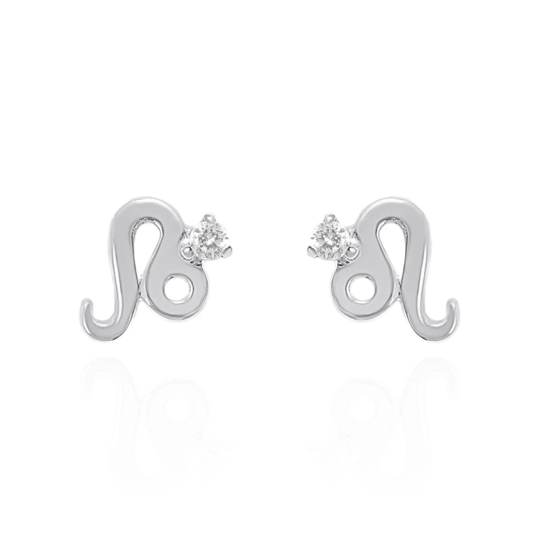 Kali Zodiac Symbol Stud Earrings | 925 Sterling Silver