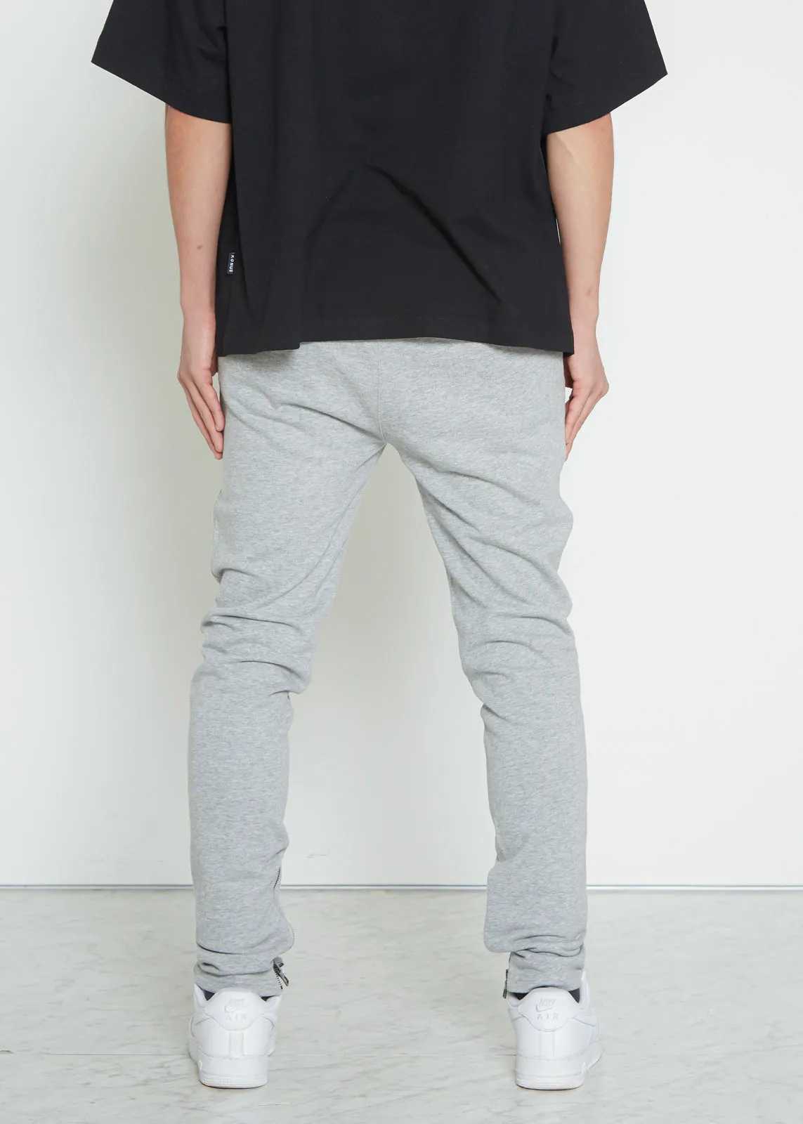 Men's  Zipper Pocket French Terry Sweatpants in Heather Grey