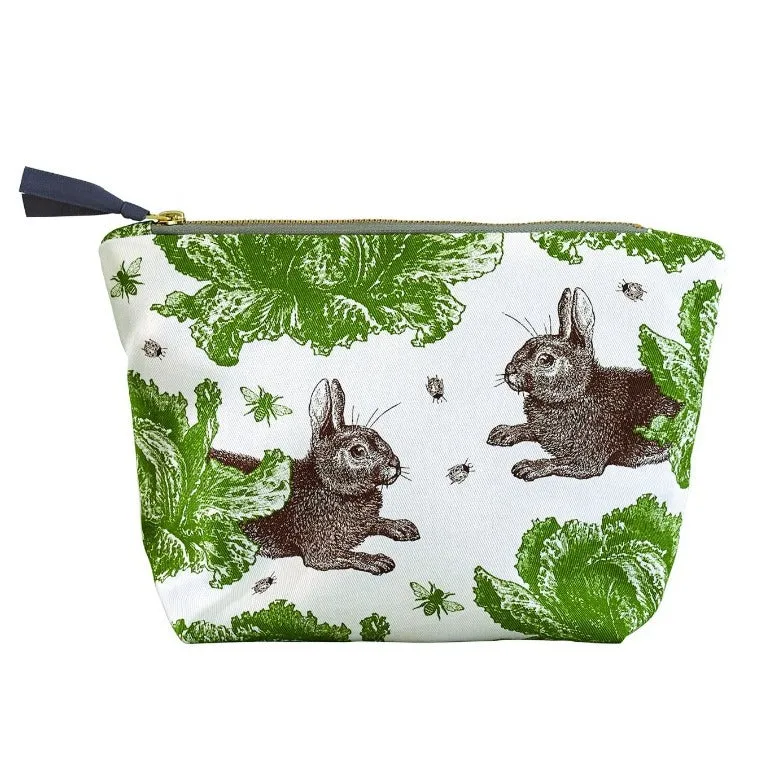 Rabbit & Cabbage Cosmetic Bag