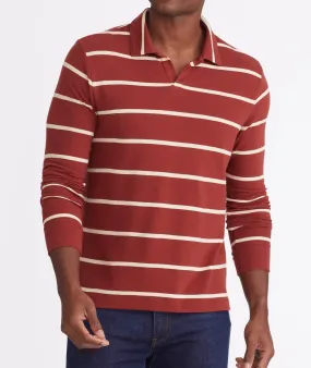 Striped Johnny Collar Polo - FINAL SALE