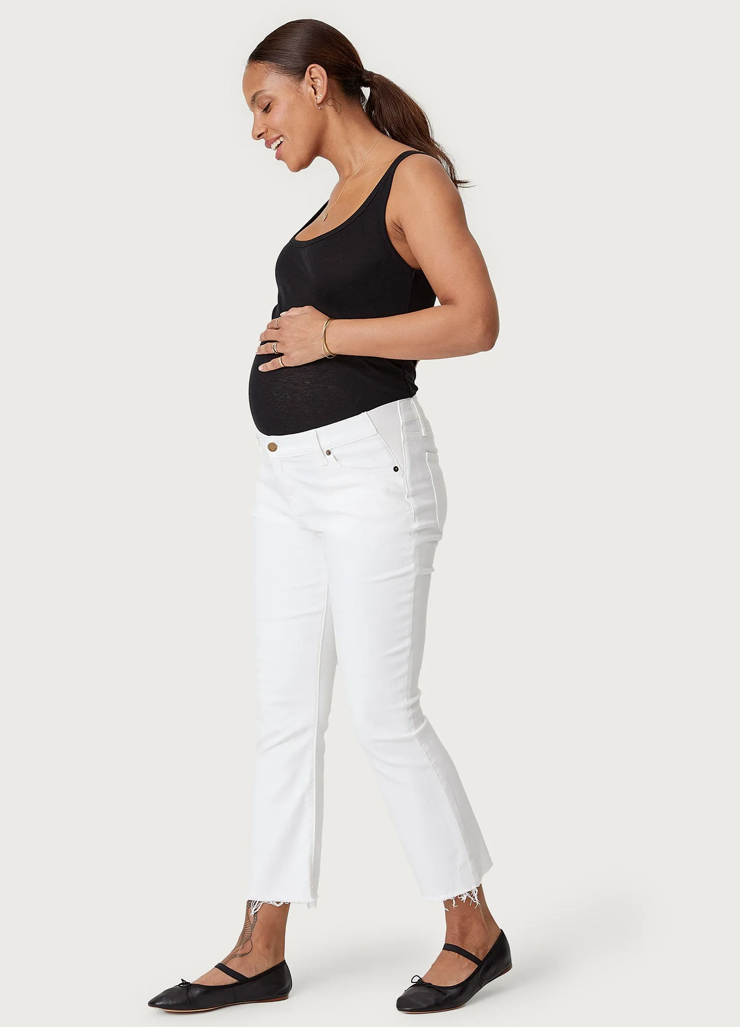 The Crop Maternity Jean