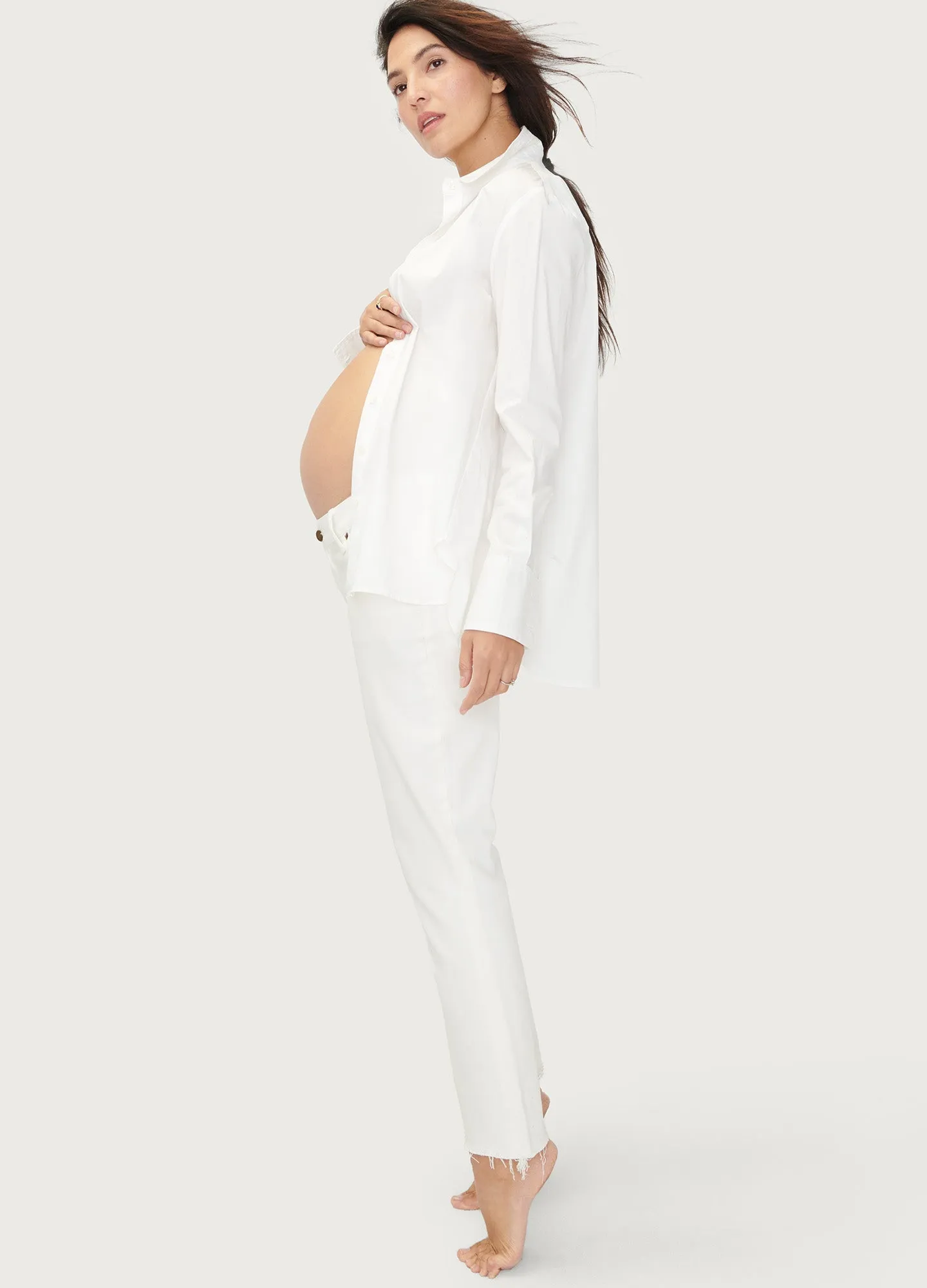 The Crop Maternity Jean