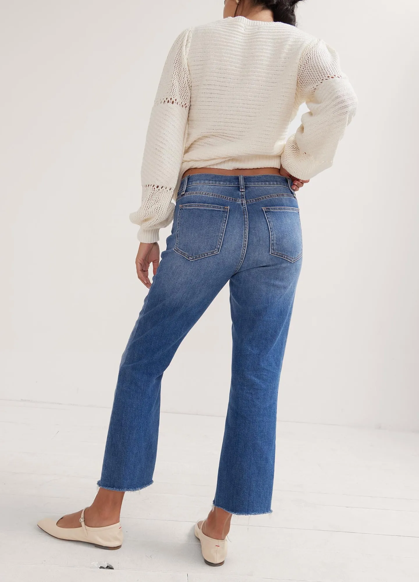 The Crop Maternity Jean